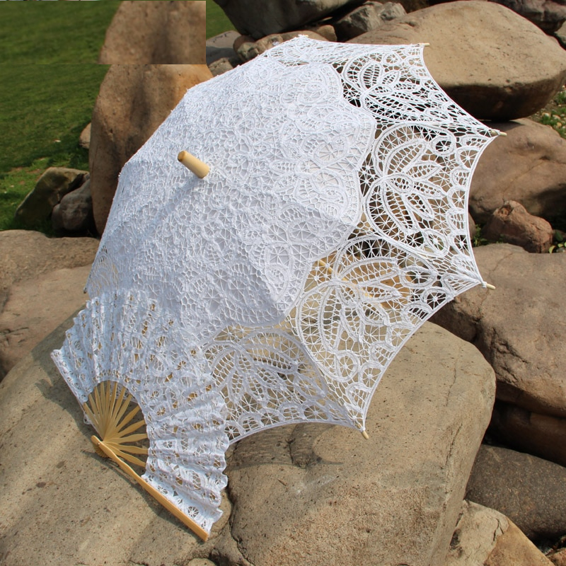 Wedding Umbrella and Fan Set