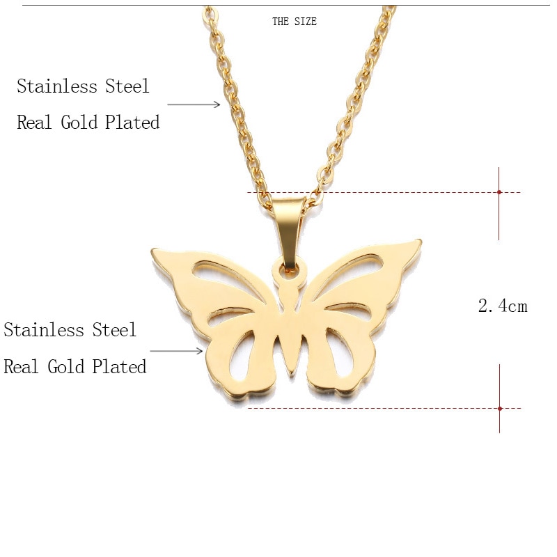 Butterfly Necklace Ladies Jewelry