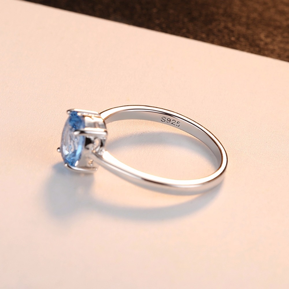 Blue Topaz Rings Women’s Jewelry