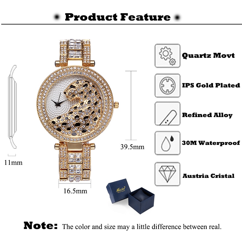 Female Watches Rhinestone Wristwatch