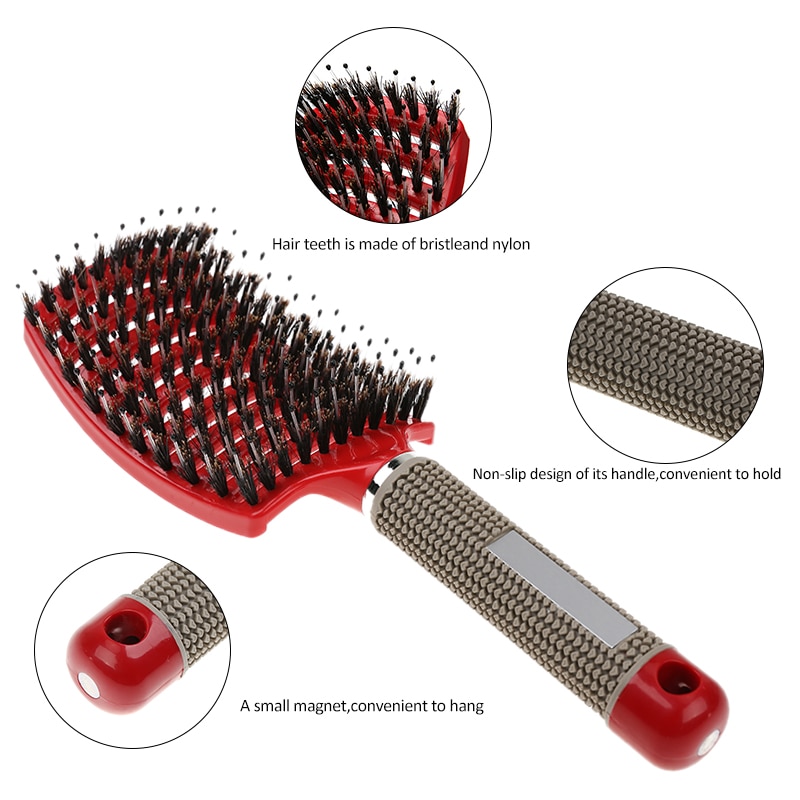 Bristle Brush Hairstyling Massage Comb