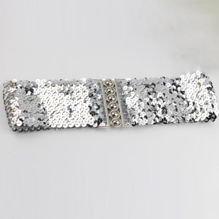 Dress Belt Womens Sequins Waistband