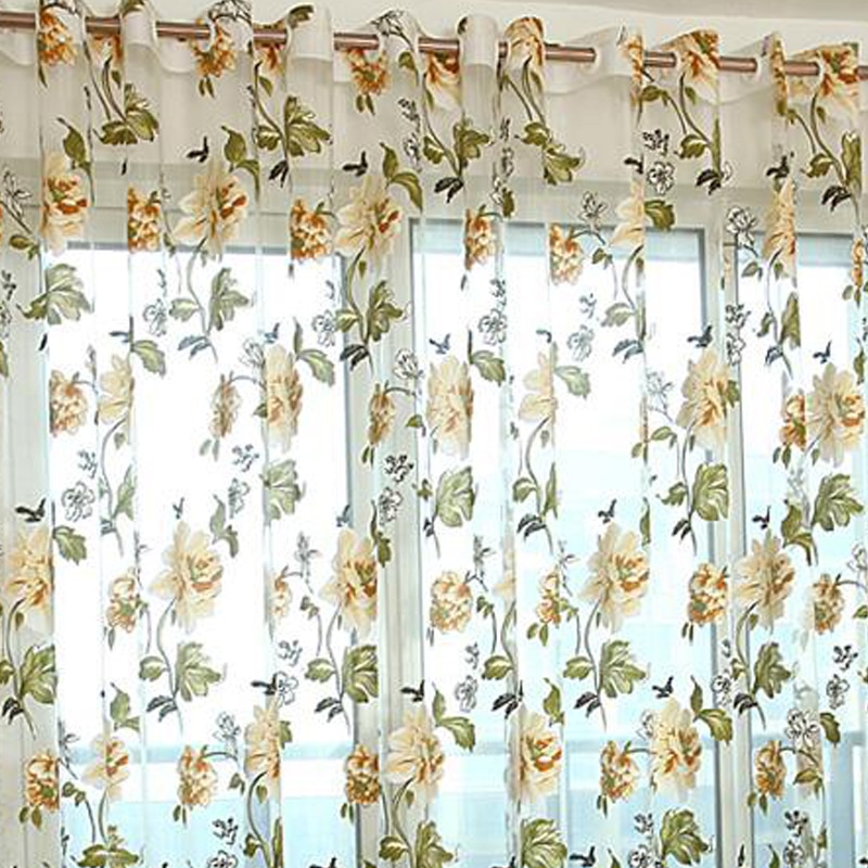 Floral Curtains Luxurious Panel Draperies