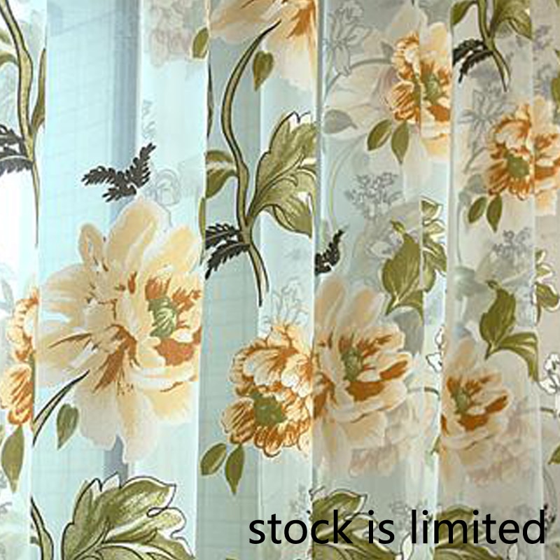 Floral Curtains Luxurious Panel Draperies