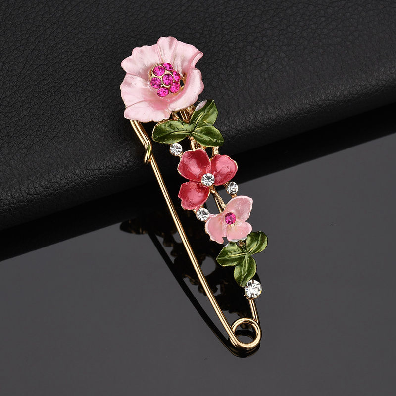 Brooch Floral Pin Cloth Accessory