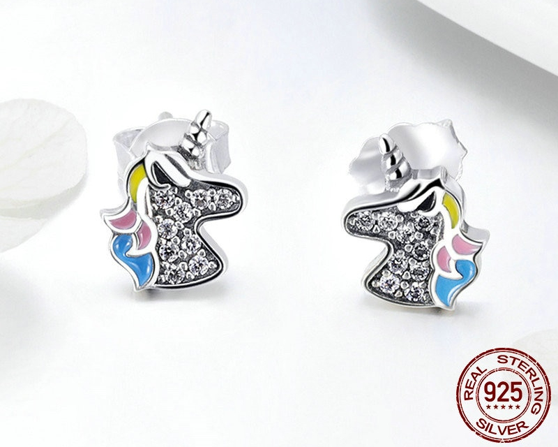 Unicorn Earrings Ladies Fashion Jewelry