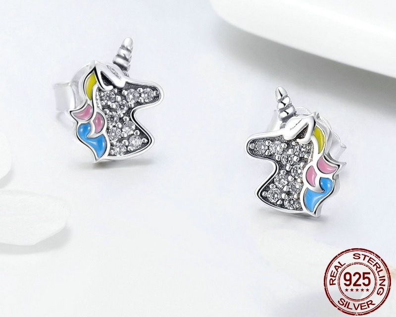 Unicorn Earrings Ladies Fashion Jewelry