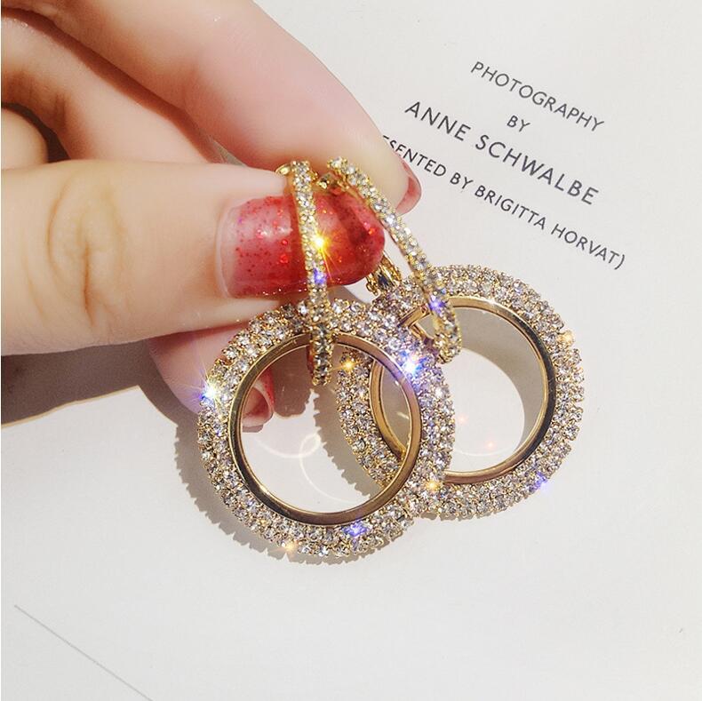 Stylish Earrings Ladies Crystal Jewelry