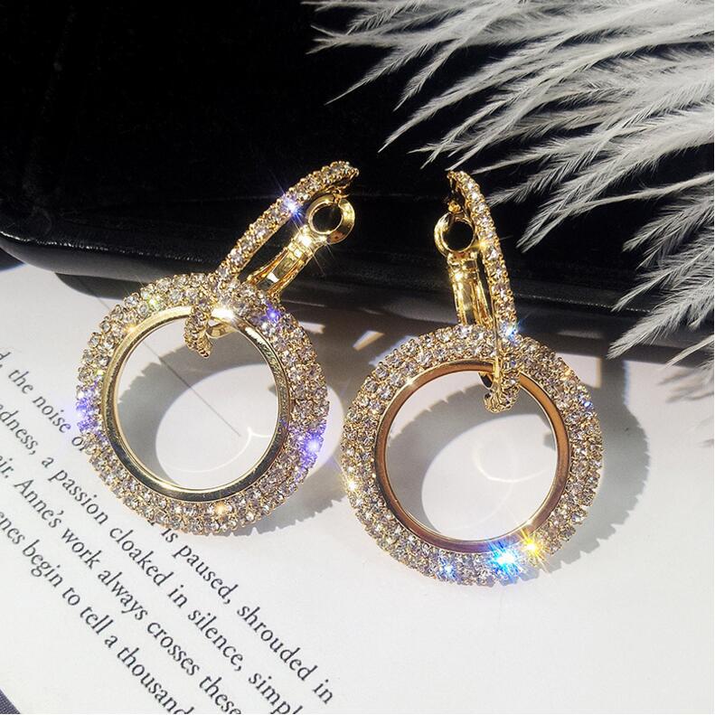 Stylish Earrings Ladies Crystal Jewelry