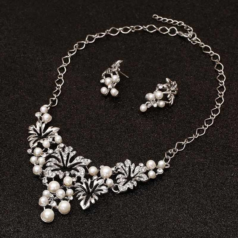 Bridal Jewelry Set Fancy Pearls