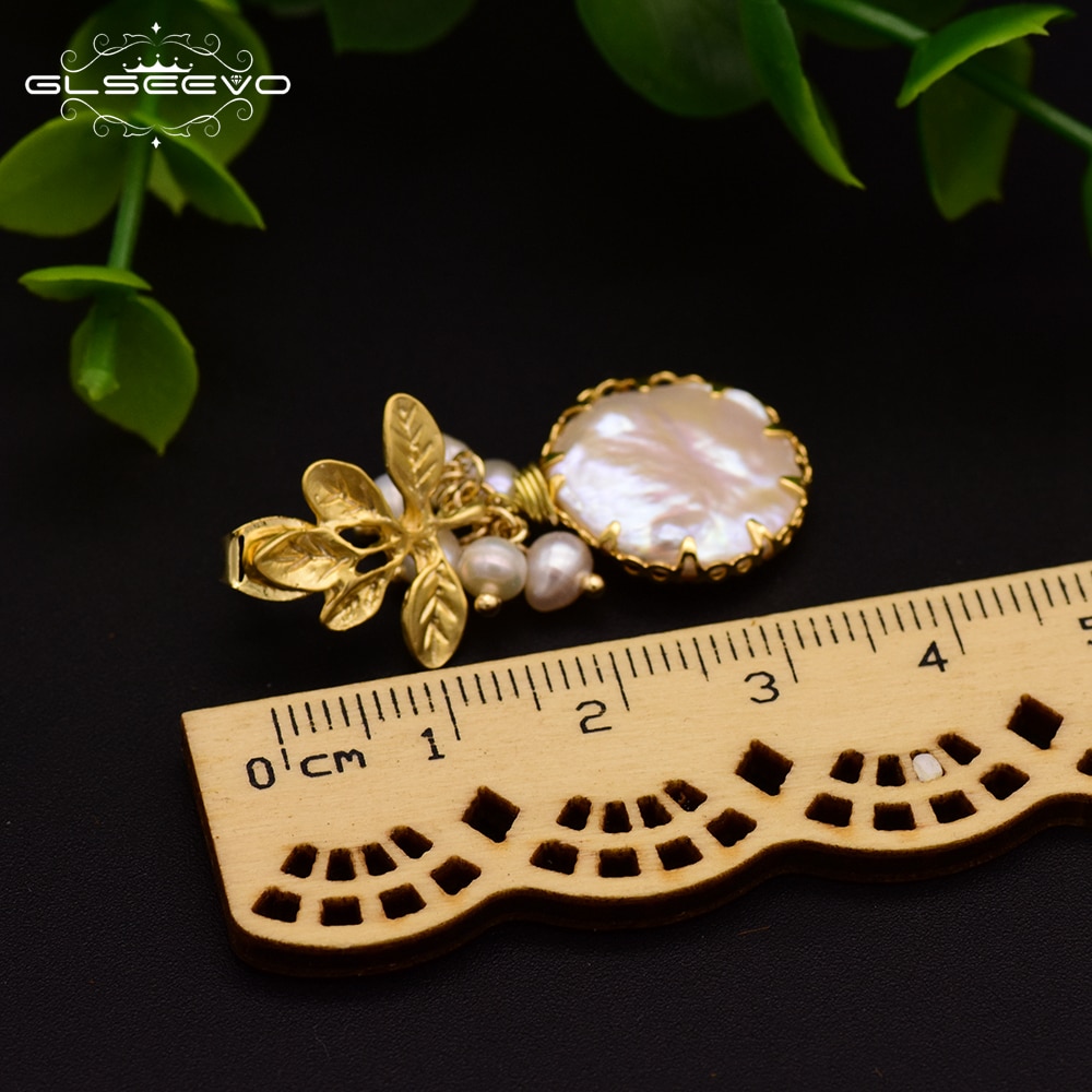 Pearl Drop Earrings Baroque Jewelry