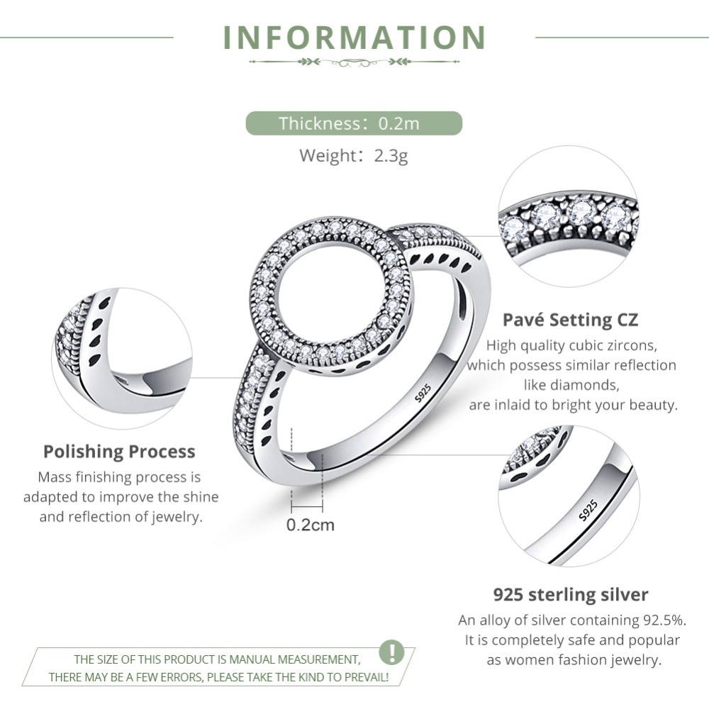 Eternity Ring Round Finger Jewelry