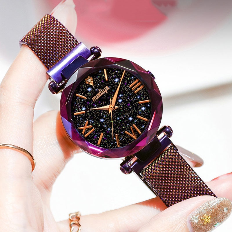 Luxury Watches Mesh Strap Wristwatch