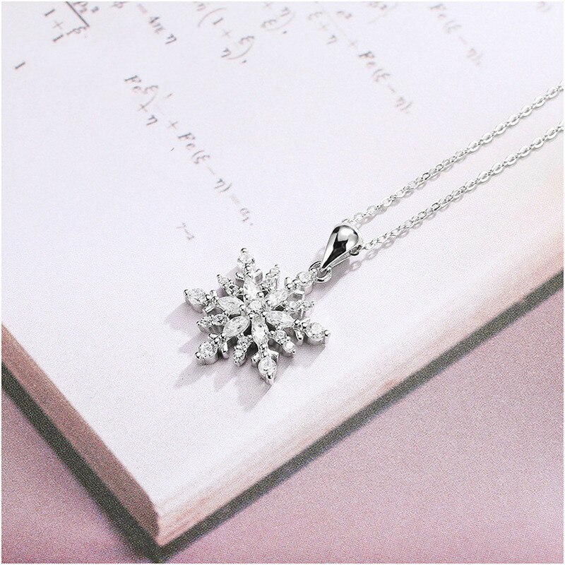 Snowflake Necklace Party Jewelry