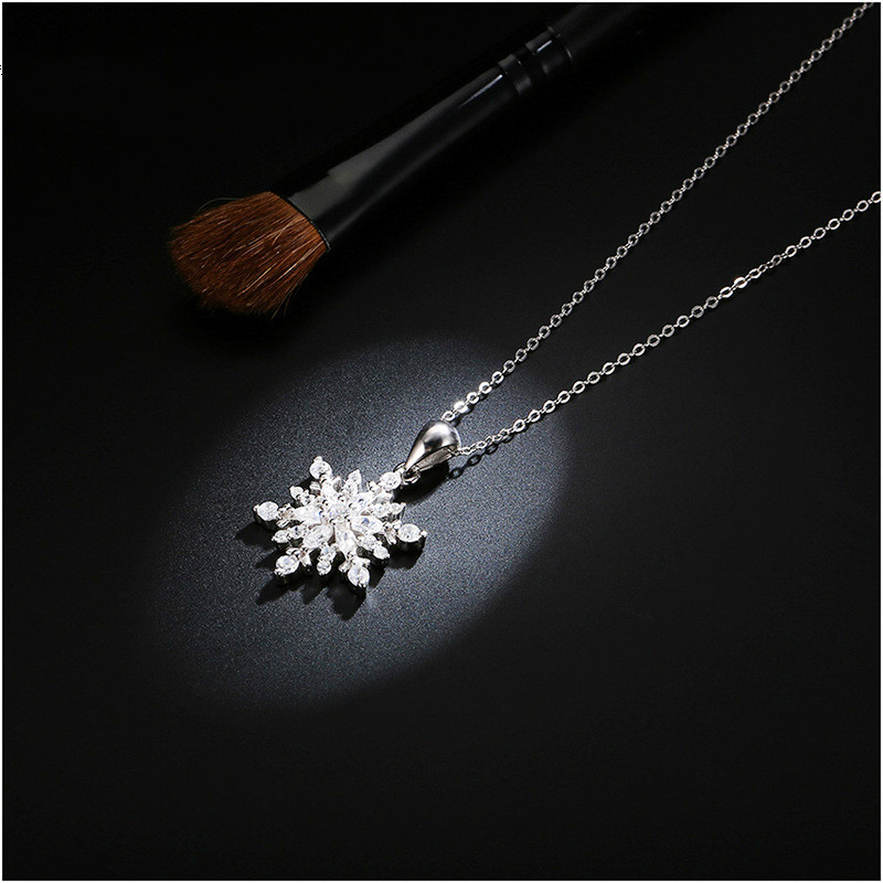 Snowflake Necklace Party Jewelry