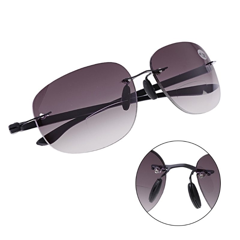 Bifocal Glasses Rimless Eyewear