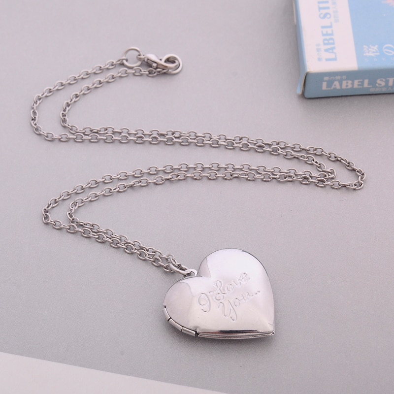 Heart Locket Necklace Fashion Jewelry