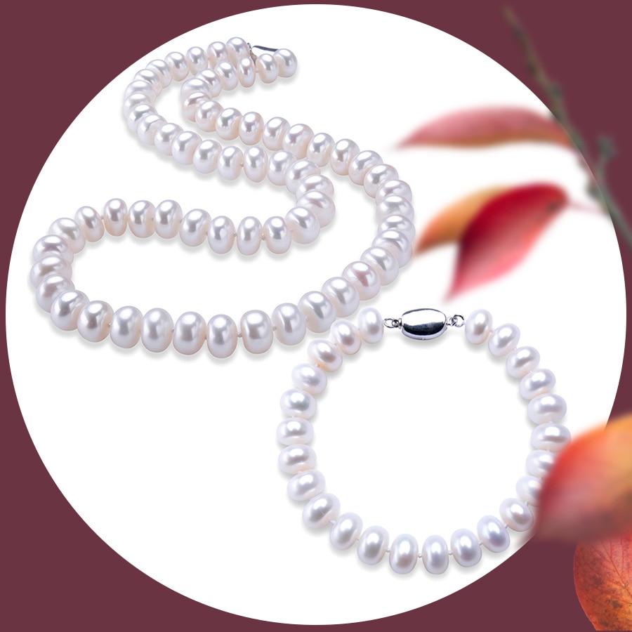 Freshwater Pearl Necklace Ladies Jewelry