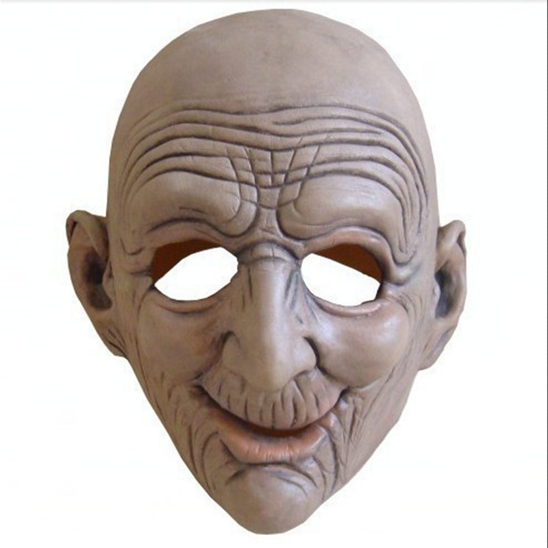 Old Man Mask Halloween Props