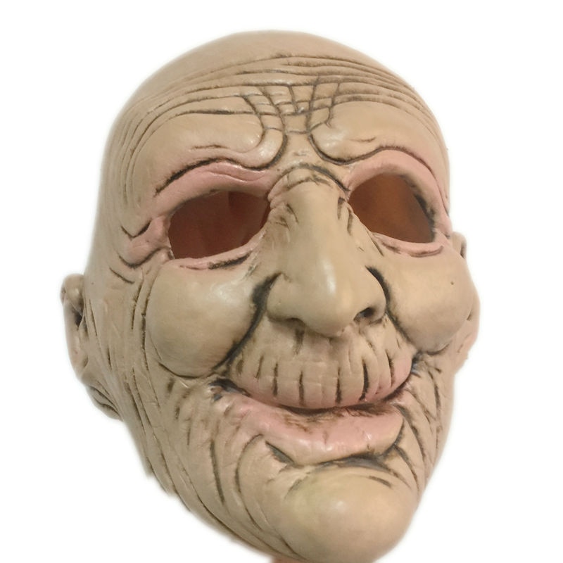 Old Man Mask Halloween Props