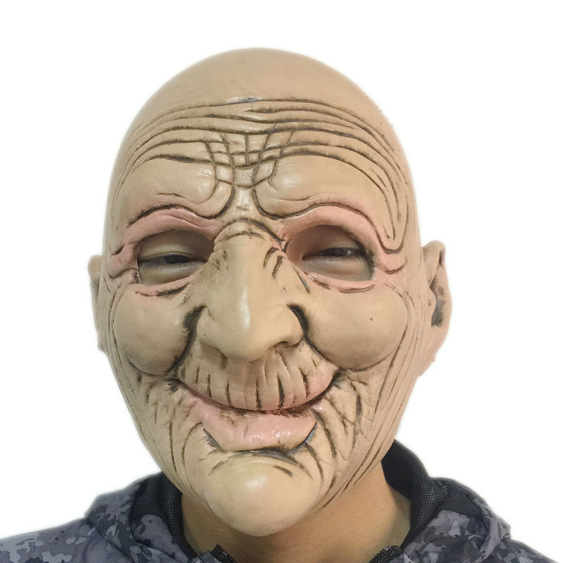 Old Man Mask Halloween Props