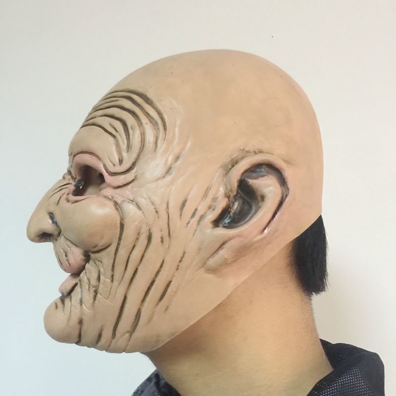 Old Man Mask Halloween Props