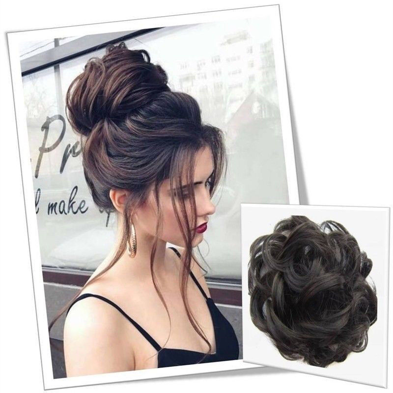 Clip In Hair Extensions Comb Hair Bun