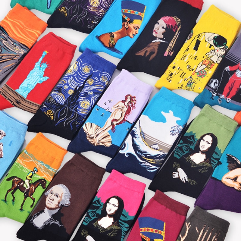 Art Socks Famous Paintings Design