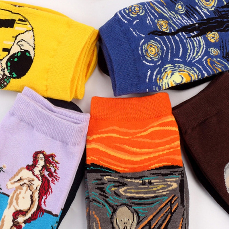 Art Socks Famous Paintings Design