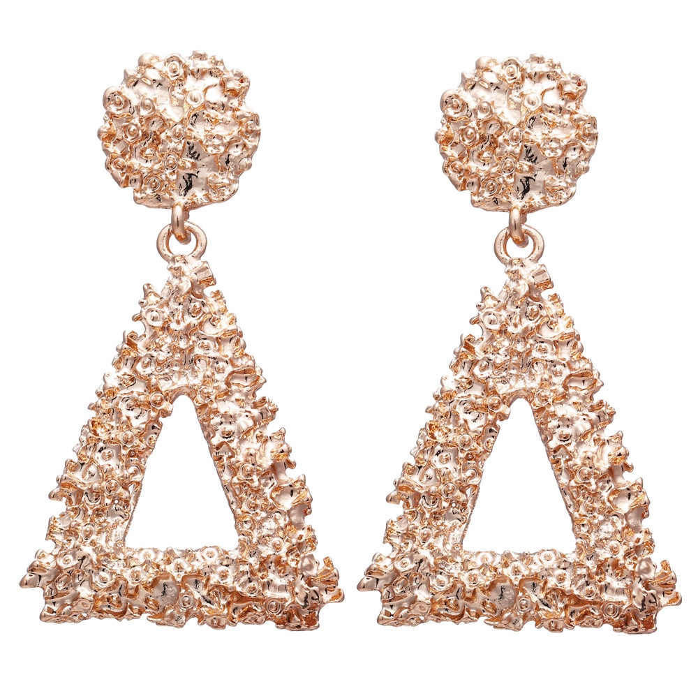 Gold Drop Earrings Fashionable Accessory