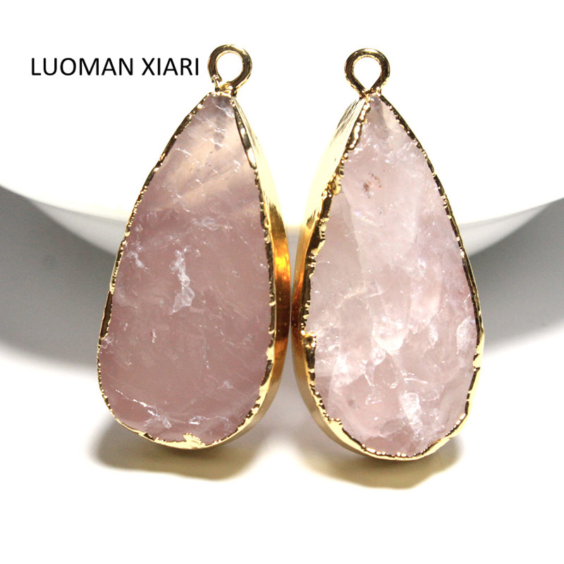 Rose Quartz Necklace Crystal Pendant