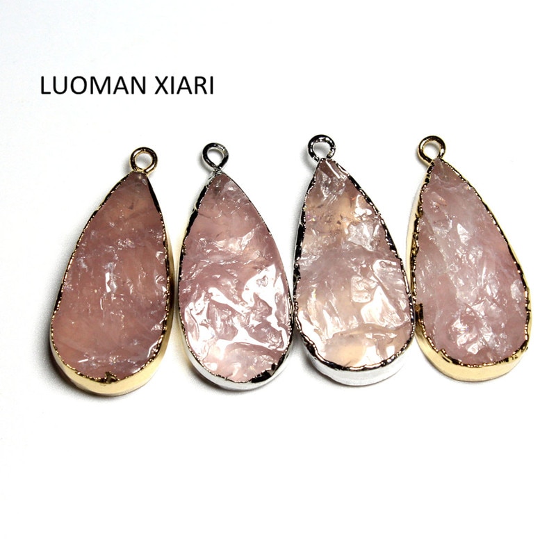 Rose Quartz Necklace Crystal Pendant