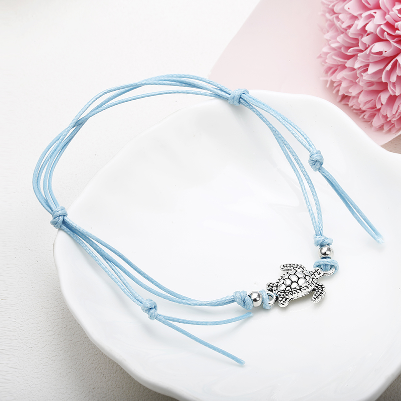 Ankle Bracelet with Turtle Charm