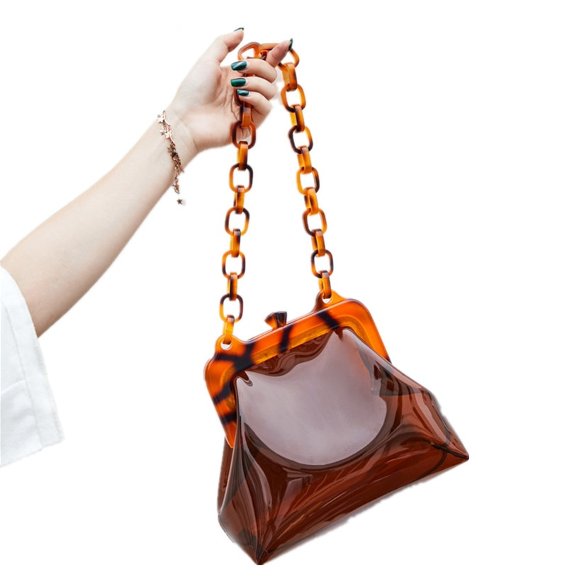 Transparent Bag Acrylic Chain Handle