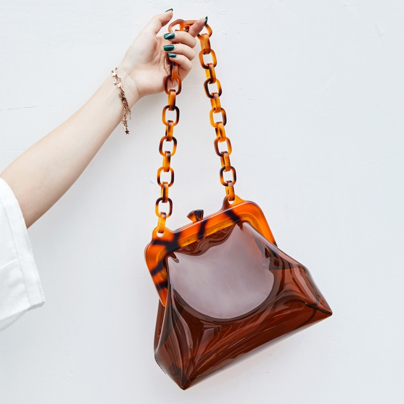 Transparent Bag Acrylic Chain Handle