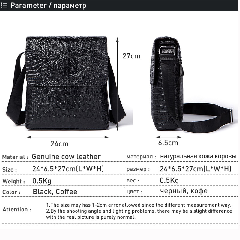 Black Crossbody Bag Alligator Pattern