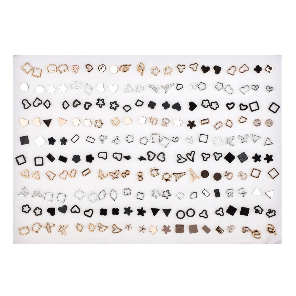 Small Earrings 100pairs Jewelry Set