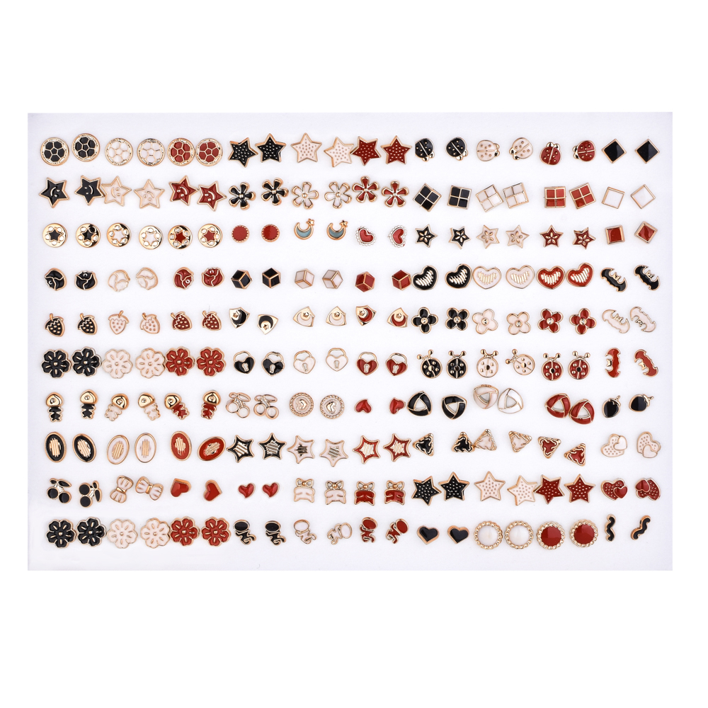 Small Earrings 100pairs Jewelry Set