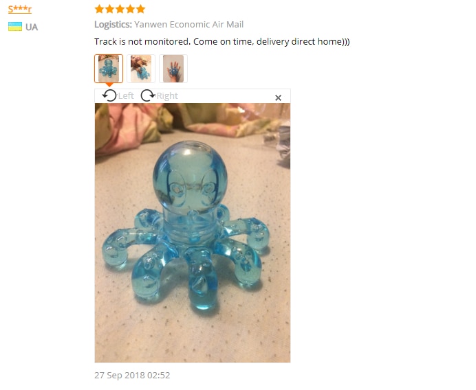 Body Massager Plastic Octopus