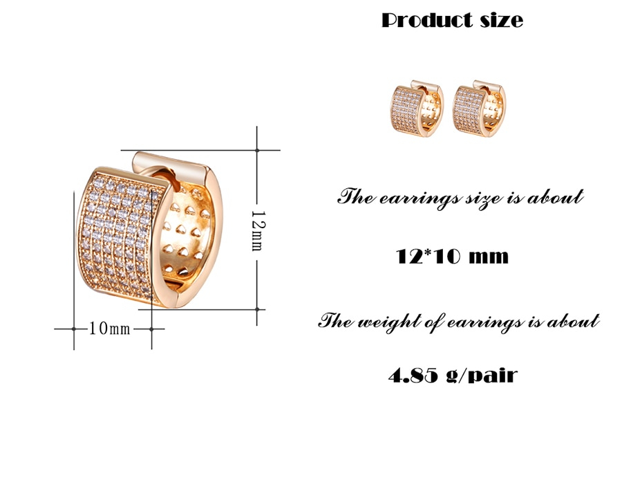 Hoop Earrings Rose Gold Jewelry