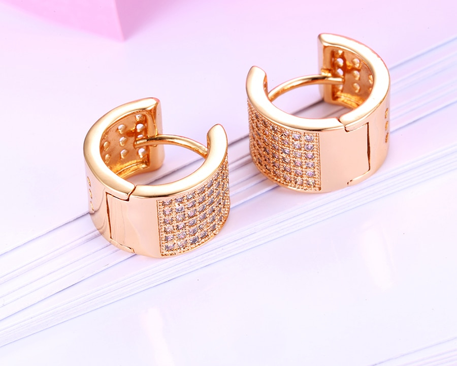 Hoop Earrings Rose Gold Jewelry