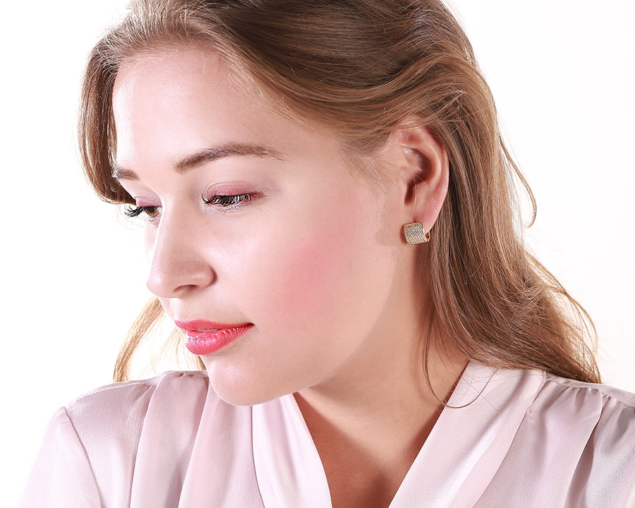 Hoop Earrings Rose Gold Jewelry