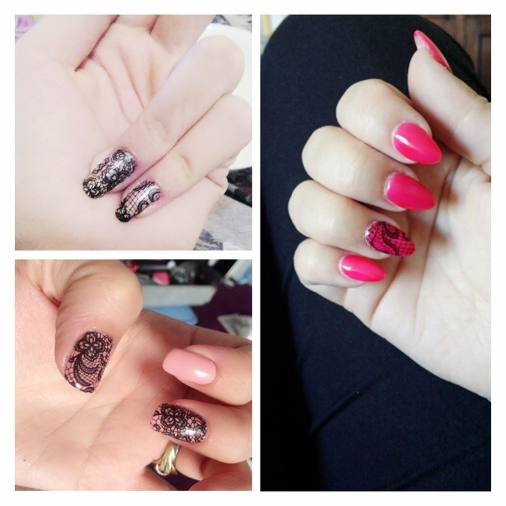 Nail Tattoo Lace Flower Designs