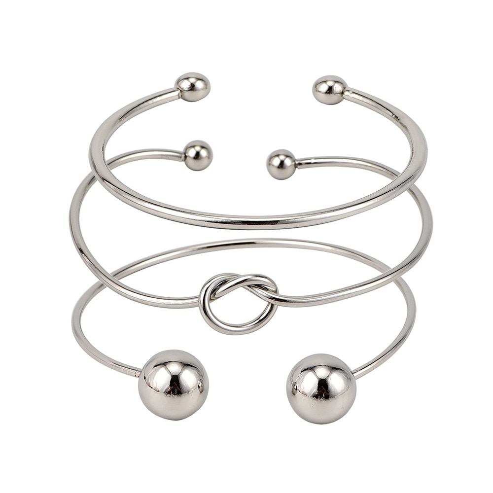 Silver Bangles Fashion Bracelets