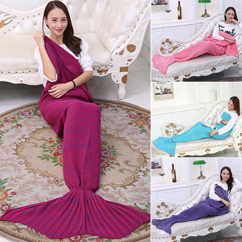 Mermaid Tail Blanket Bed Wrap