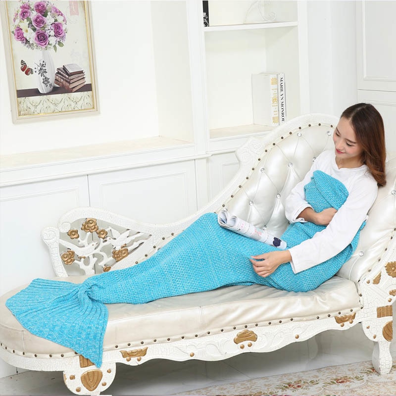 Mermaid Tail Blanket Bed Wrap