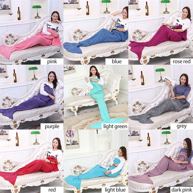 Mermaid Tail Blanket Bed Wrap