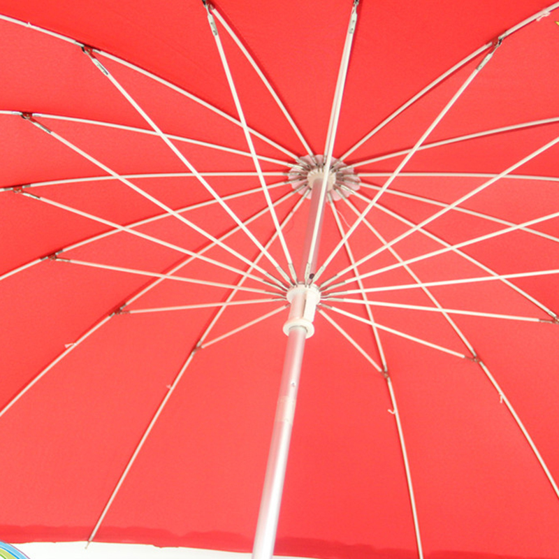 Red Umbrella Heart-Shaped Design