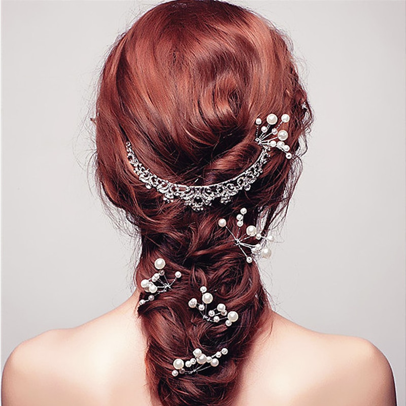 Wedding Hair Accessories Rhinestone Clips