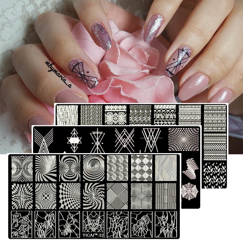 Nail Stamping Templates Stylish Designs